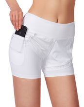 Load image into Gallery viewer, Womens Workout Running Shorts with Liner 2 in 1