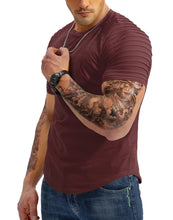 Load image into Gallery viewer, Men's Workout T-Shirts Slim-fit Tee Short