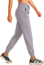 Load image into Gallery viewer, Women's Joggers Pants Quick Dry Workout Pants for Women with Zipper Pockets