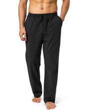 Load image into Gallery viewer, Men's Cotton Yoga Sweatpants Lounge Pants Open Bottom Pants for Men with Pockets