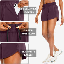 Load image into Gallery viewer, Women's Running Shorts with Phone Pockets High Waisted Athletic Workout Gym Shorts