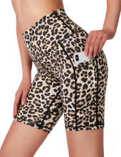 Load image into Gallery viewer, Women's High Waist Yoga Shorts with Side Pockets Tummy Control Biker Shorts