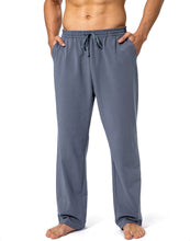 Load image into Gallery viewer, Men's Cotton Yoga Sweatpants Lounge Pants Open Bottom Pants for Men with Pockets