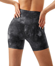 Load image into Gallery viewer, Women's High Waisted Biker Shorts Cross Waist Workout Yoga Gym Shorts