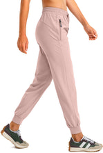 Load image into Gallery viewer, Women's Joggers Pants Quick Dry Workout Pants for Women with Zipper Pockets