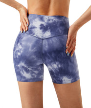 Load image into Gallery viewer, Women's High Waisted Biker Shorts Cross Waist Workout Yoga Gym Shorts