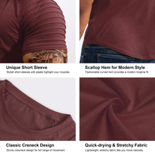 Load image into Gallery viewer, Men's Workout T-Shirts Slim-fit Tee Short