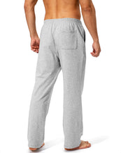 Load image into Gallery viewer, Men's Cotton Yoga Sweatpants Lounge Pants Open Bottom Pants for Men with Pockets