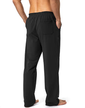 Load image into Gallery viewer, Men's Cotton Yoga Sweatpants Lounge Pants Open Bottom Pants for Men with Pockets
