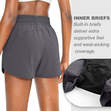 Load image into Gallery viewer, Women's Running Shorts with Phone Pockets High Waisted Athletic Workout Gym Shorts