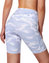 Load image into Gallery viewer, Women's High Waist Yoga Shorts with Side Pockets Tummy Control Biker Shorts