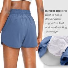 Load image into Gallery viewer, Women's Running Shorts with Phone Pockets High Waisted Athletic Workout Gym Shorts