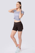 Load image into Gallery viewer, Womens Workout Running Shorts with Liner 2 in 1