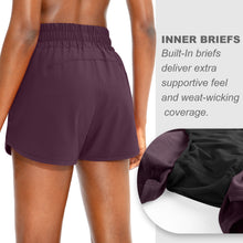 Load image into Gallery viewer, Women's Running Shorts with Phone Pockets High Waisted Athletic Workout Gym Shorts