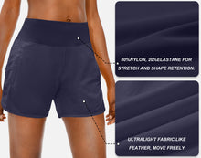 Load image into Gallery viewer, Women's Running Shorts with Zip Pocket Quick Dry High Waisted