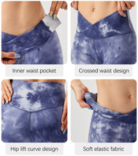 Load image into Gallery viewer, Women's High Waisted Biker Shorts Cross Waist Workout Yoga Gym Shorts