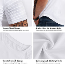 Load image into Gallery viewer, Men's Workout T-Shirts Slim-fit Tee Short