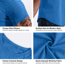 Load image into Gallery viewer, Men's Workout T-Shirts Slim-fit Tee Short