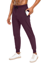 Load image into Gallery viewer, Men&#39;s Lightweight Jogger Pants WorkoutTapered Joggers for Men with Zipper Pockets
