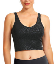 Load image into Gallery viewer, Women Sports Bra Longline Crop Tank Top Padded
