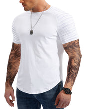 Load image into Gallery viewer, Men&#39;s Workout T-Shirts Slim-fit Tee Short
