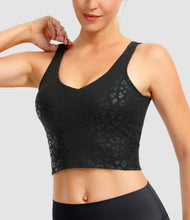 Load image into Gallery viewer, Women Sports Bra Longline Crop Tank Top Padded
